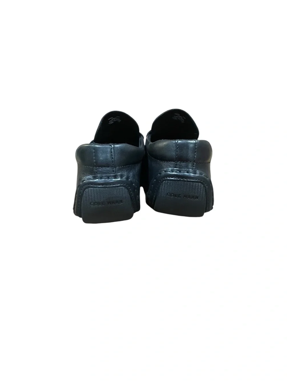 Black Men's Leather Slip-On Loafers